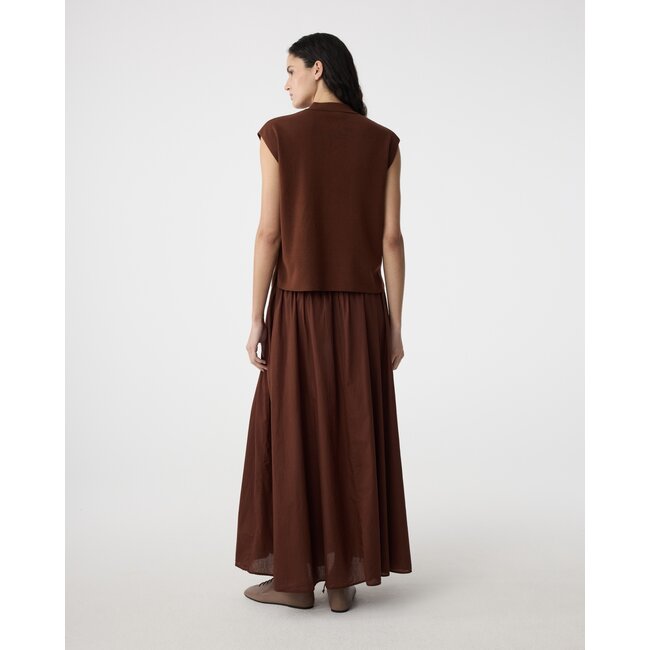 Knit-ted Cato Skirt Mid Brown