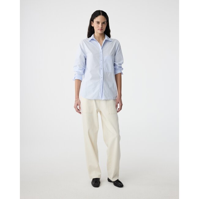 Knit-ted Lies Blouse Oxford Blue