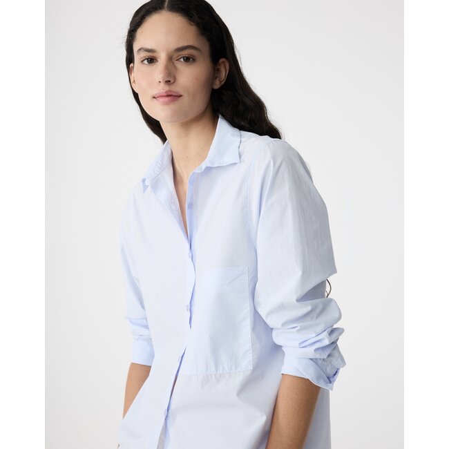 Knit-ted Lies Blouse Oxford Blue