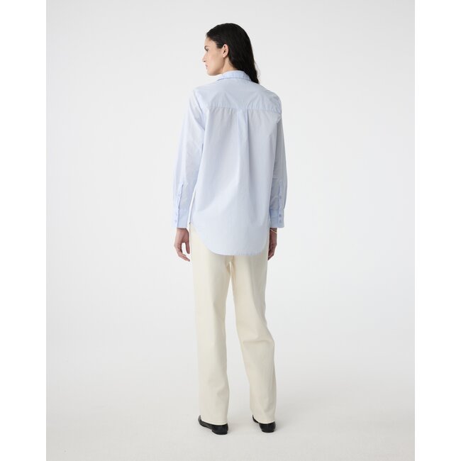 Knit-ted Lies Blouse Oxford Blue