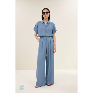 By-Bar barley viscose blouse blue stone