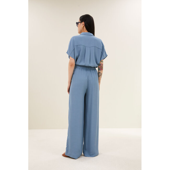 By-Bar barley viscose blouse blue stone