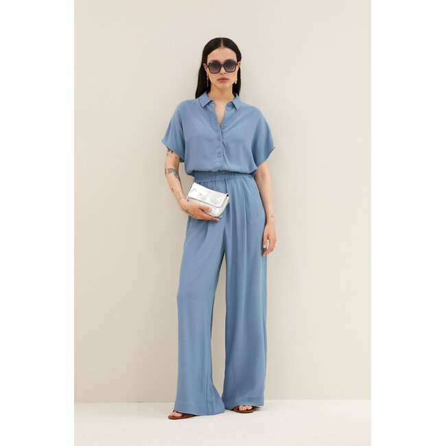 By-Bar barley viscose blouse blue stone