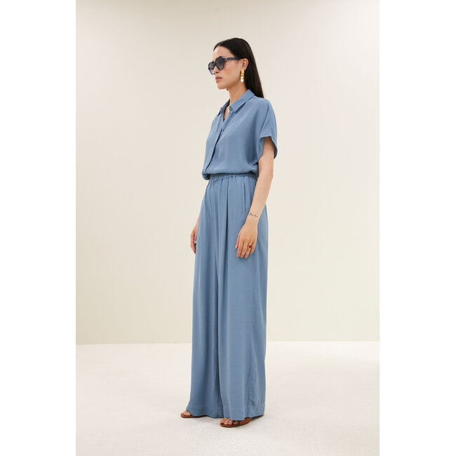 By-Bar barley viscose blouse blue stone