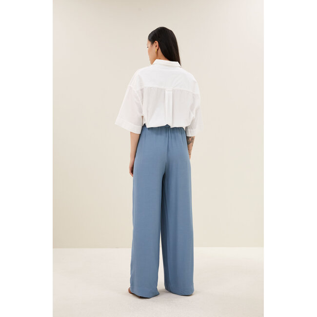 By-Bar benji viscose pants blue stone