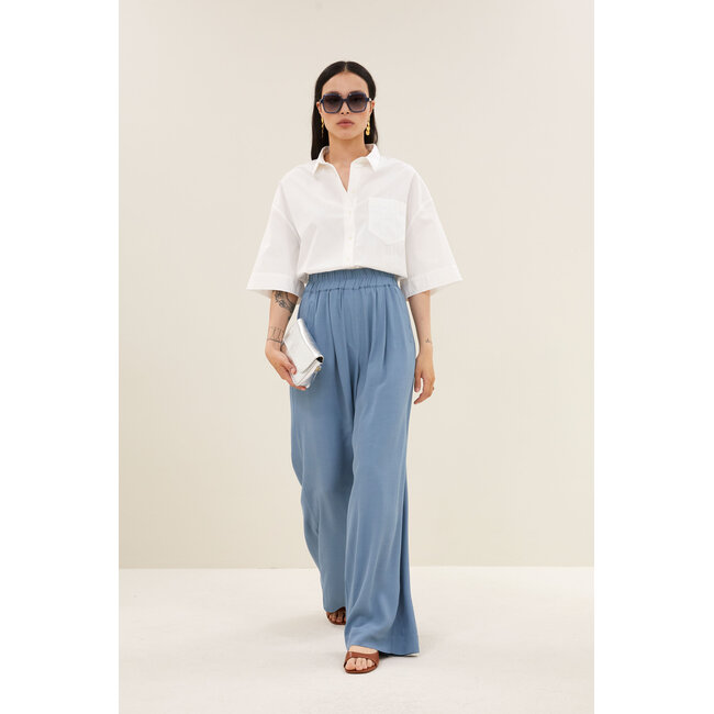 By-Bar benji viscose pants blue stone