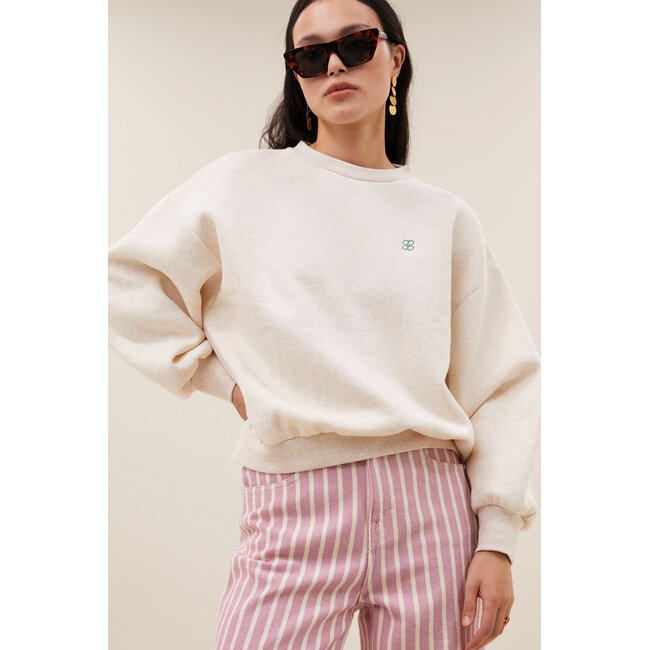 bibi melange lucky everyday sweater oyster melee