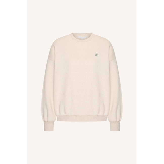 bibi melange lucky everyday sweater oyster melee