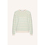 bonne slub sweater green lake stripe