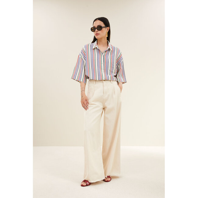 By-Bar pilar multi stripe blouse multi stripe