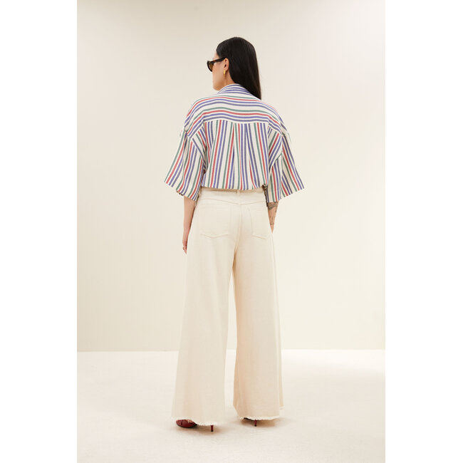 By-Bar pilar multi stripe blouse multi stripe
