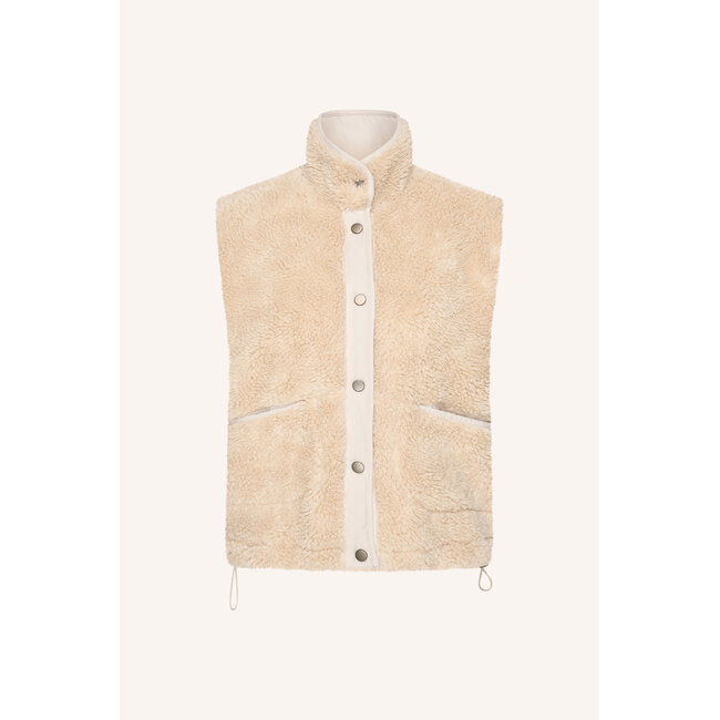 steve sleeveless jacket off white