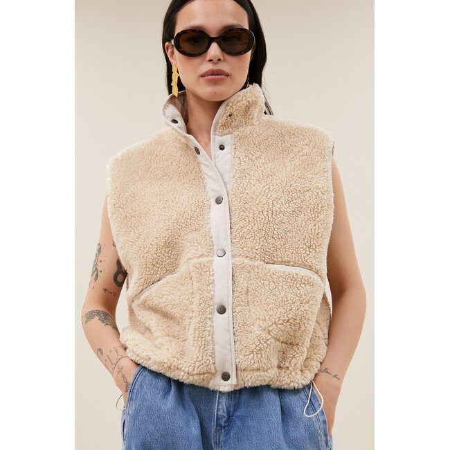 By-Bar steve sleeveless jacket off white