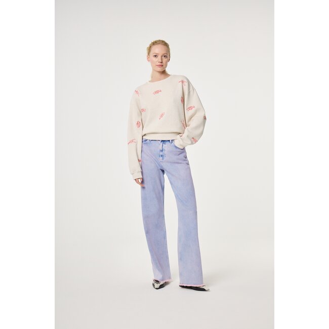 Fabienne Chapot Terry Sweater Oatmeal Melange