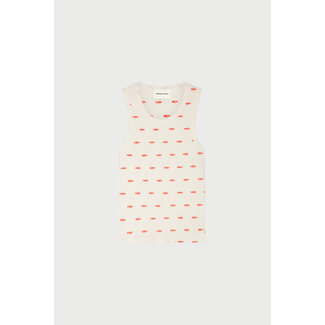 Fabienne Chapot Tanja Jersey Tank Cosy White/Tangerine Tango