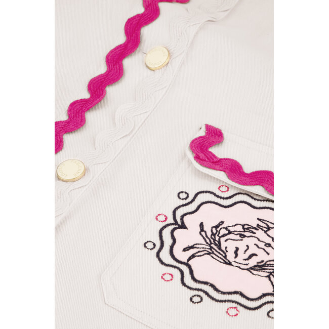 Fabienne Chapot Melodie Embro Jacket Cosy White