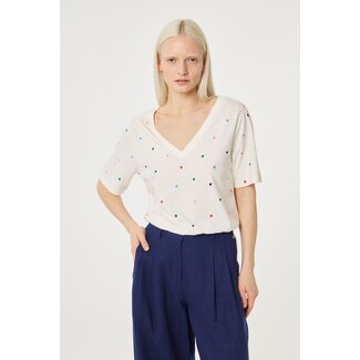 Fabienne Chapot FB Phil V-Neck T-Shirt Cosy White