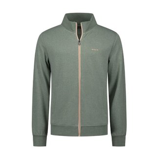 New Zealand Auckland SWEAT CARDIGAN LIGHT SAGE MELANGE