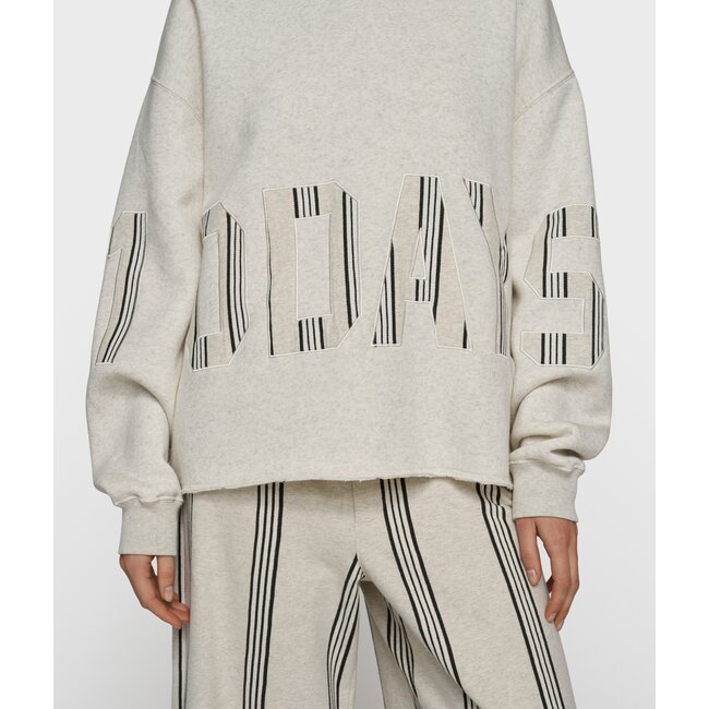 10Days statement hoodie 10DAYS soft white melee