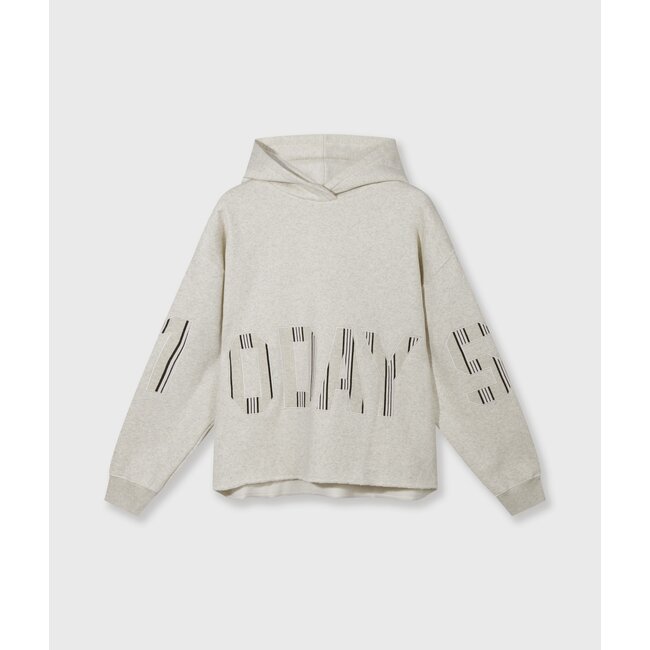 10Days statement hoodie 10DAYS soft white melee
