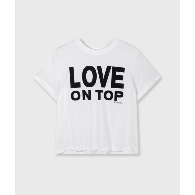 10Days love petite tee white