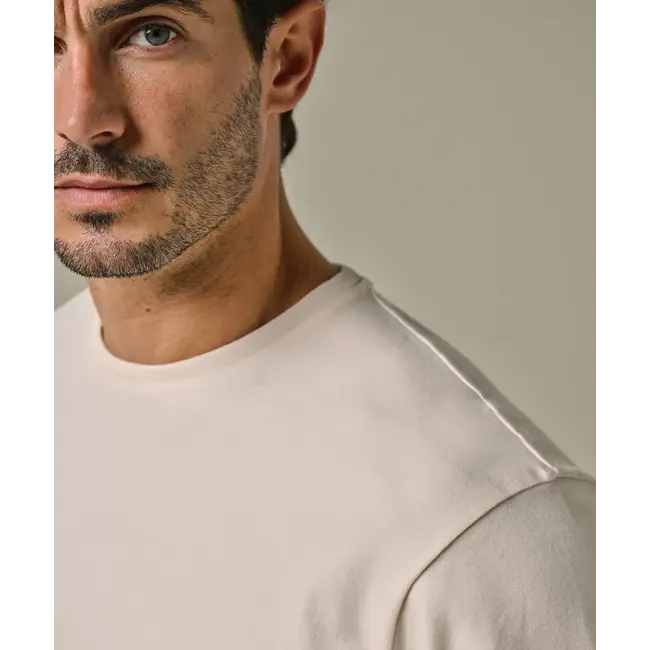 Profuomo T-SHIRT CREW NECK SS OFF WHITE