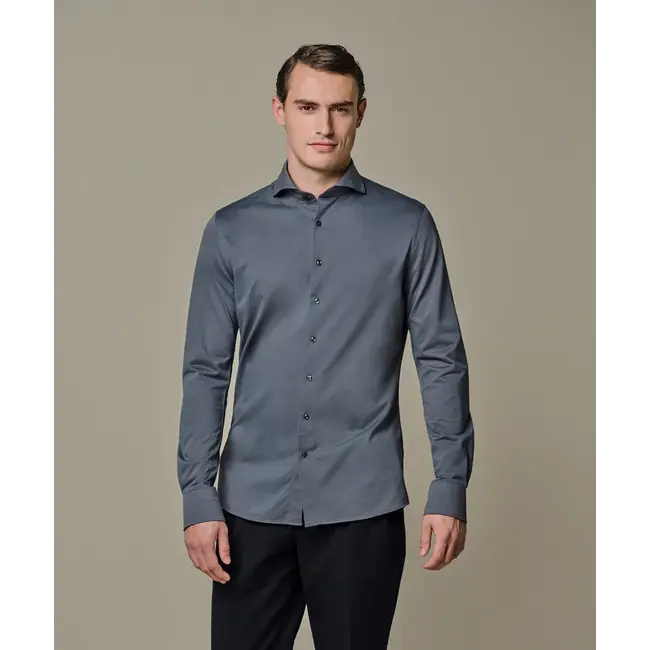 Profuomo SHIRT X-CUTAWAY SF DENIM BLUE