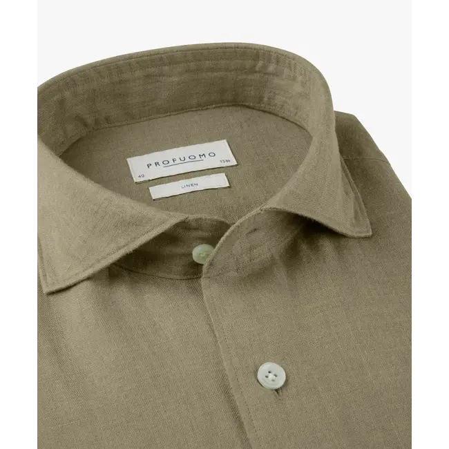 Profuomo SHIRT CUTAWAY SF M.GREEN