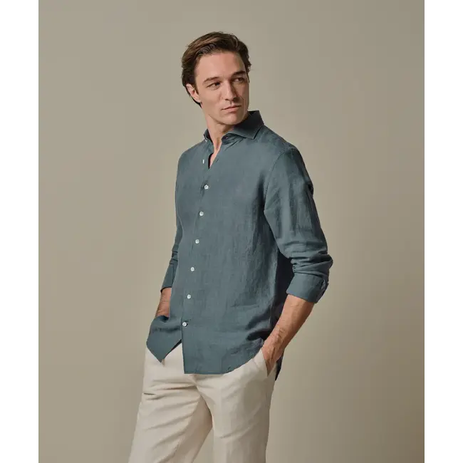 Profuomo SHIRT CUTAWAY SF GREY BLUE