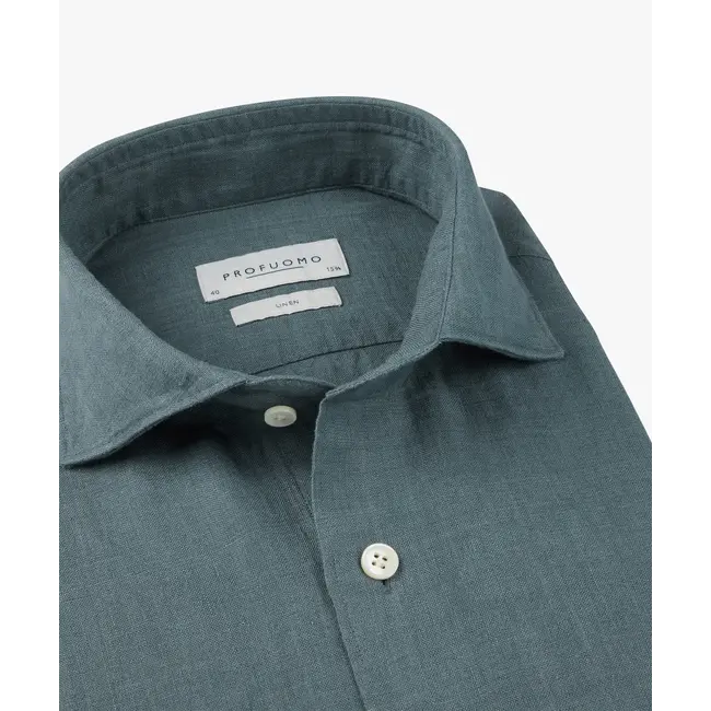 Profuomo SHIRT CUTAWAY SF GREY BLUE