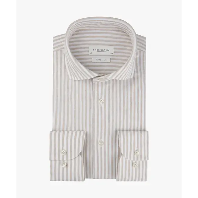 Profuomo SHIRT CUTAWAY SF BEIGE