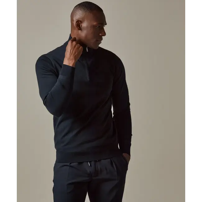 Profuomo PULLOVER HALFZIP NAVY PP2J00010A