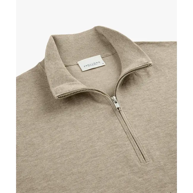 Profuomo PULLOVER HALFZIP BEIGE
