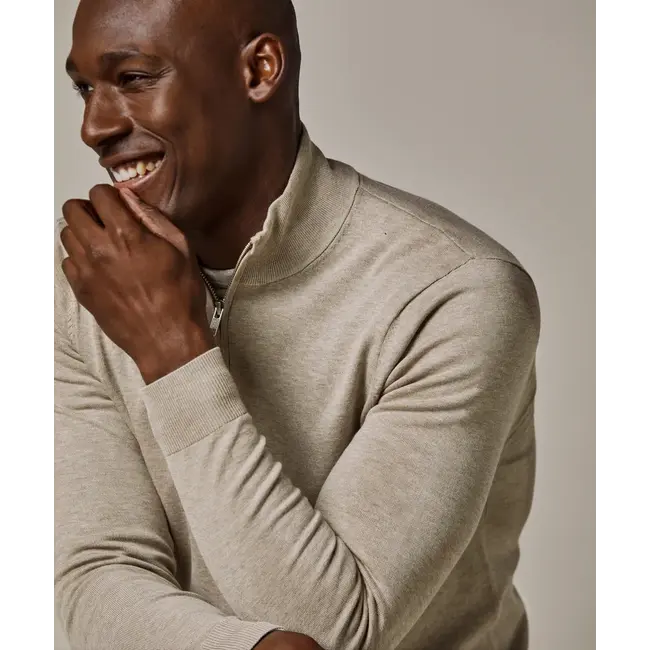 Profuomo PULLOVER HALFZIP BEIGE