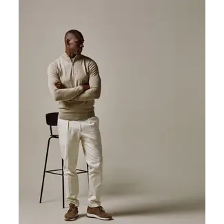 Profuomo PULLOVER HALFZIP BEIGE