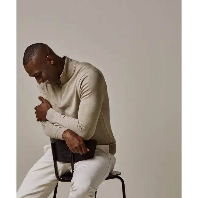 Profuomo PULLOVER HALFZIP BEIGE