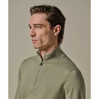 Profuomo PULLOVER HALF ZIP M GREEN