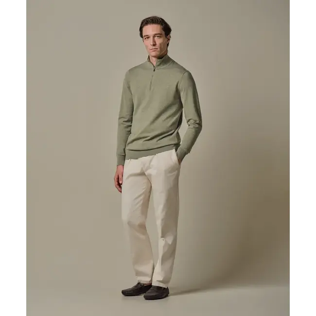 Profuomo PULLOVER HALF ZIP M GREEN