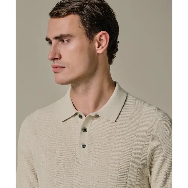 Profuomo POLO SS RAW WHITE