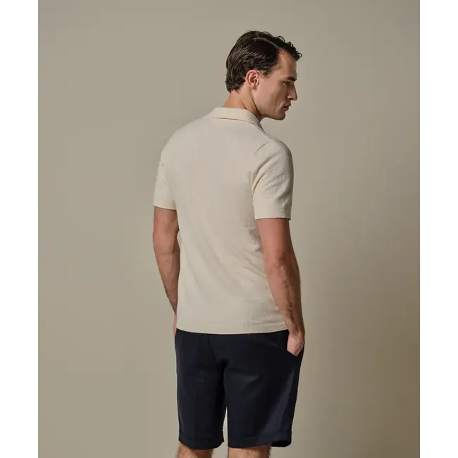 Profuomo POLO OPEN COLLAR SS OFF WHITE PPXD10023E