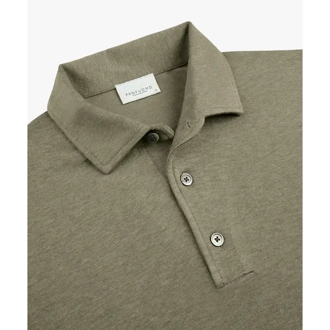 Profuomo POLO ONEPIECE LS M GREEN