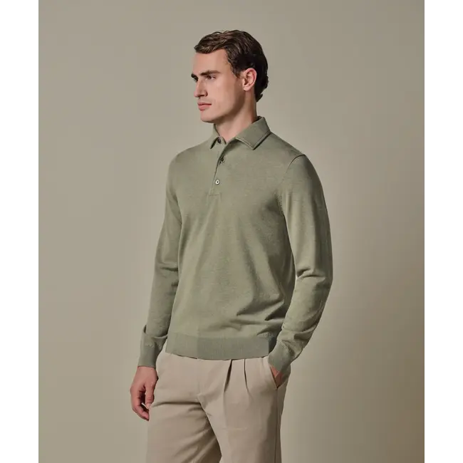 Profuomo POLO ONEPIECE LS M GREEN