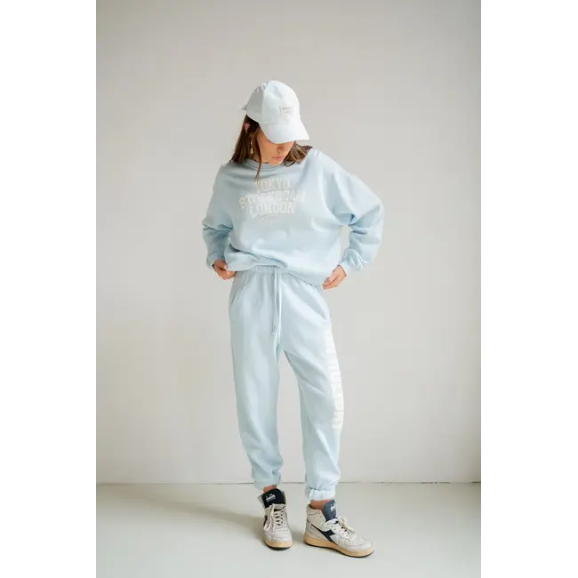 PENN&INK Sweater print skyrider ecru