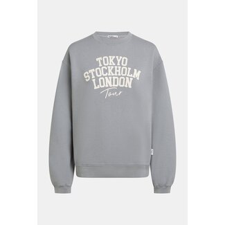 PENN&INK Sweater print monument ecru