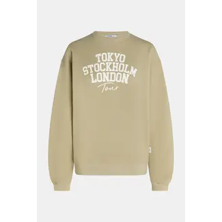 PENN&INK Sweater print pepper ecru