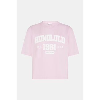 PENN&INK T-shirt print orchid white