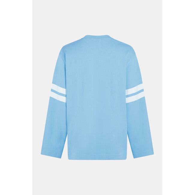 PENN&INK Longsleeve print ciel white