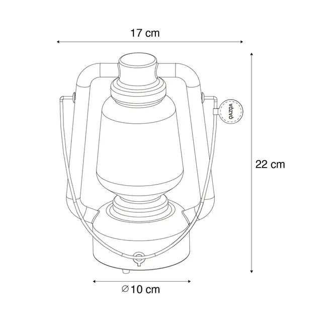 ARC Marine STORM Table lamp 22 cm wit