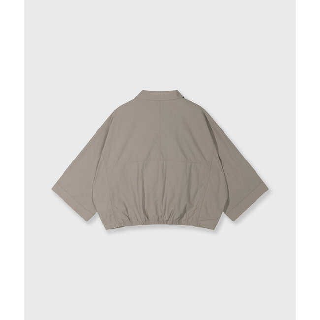 10Days wide crinkle jacket fog