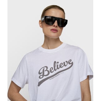 10Days petite tee believe white